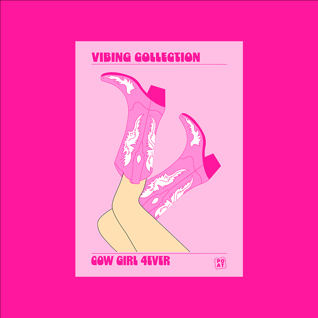COW GIRL 4EVER / ROSE - VIBING COLLECTION