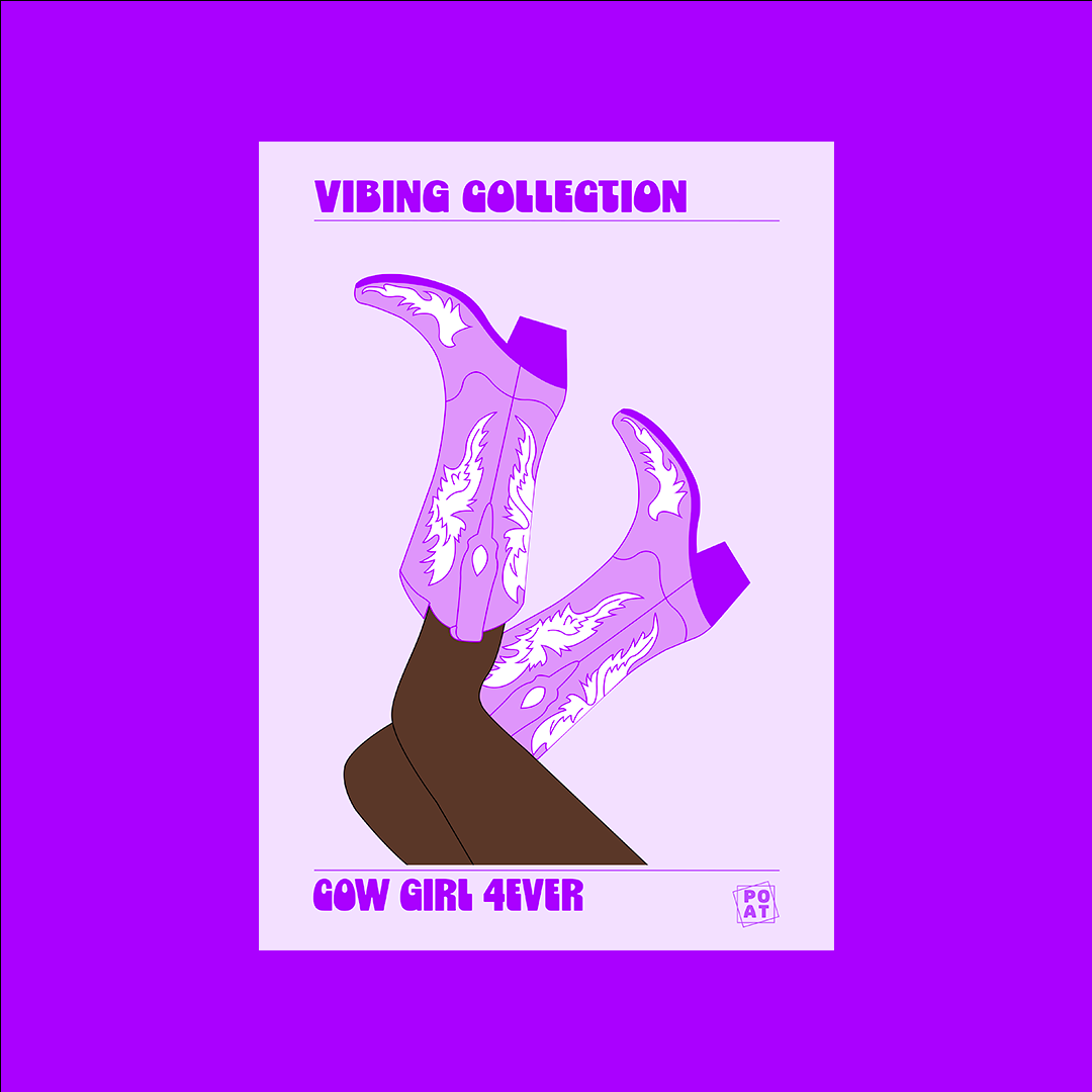 COW GIRL 4EVER / VIOLET - VIBING COLLECTION